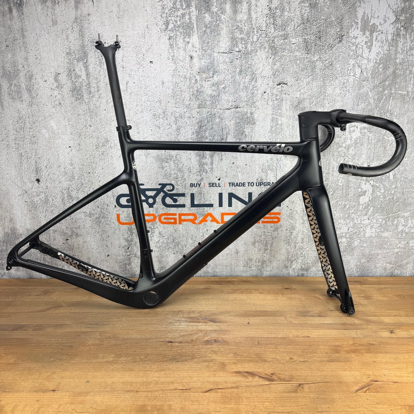 Low Mile! 2023 Cervelo Aspero 5 Five Black 54cm Carbon Disc Gravel Frameset 700c