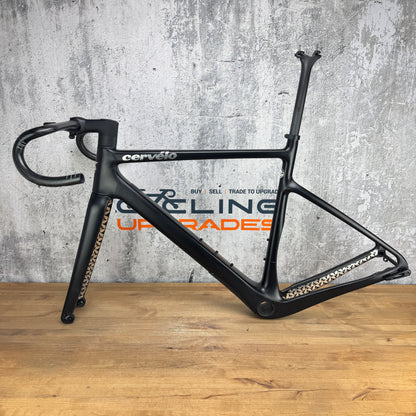 Low Mile! 2023 Cervelo Aspero 5 Five Black 54cm Carbon Disc Gravel Frameset 700c