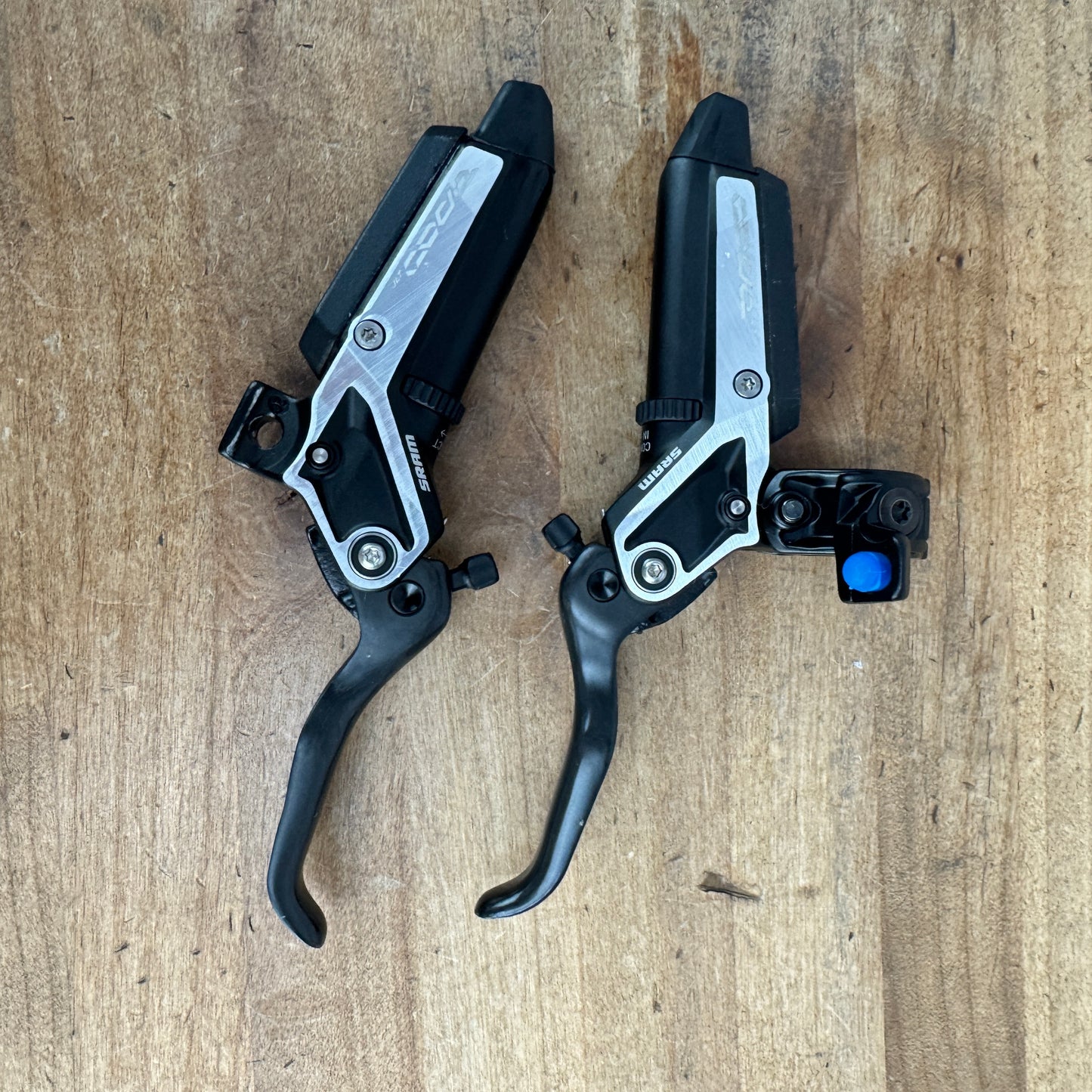Low Mile! SRAM Code Ultimate Stealth Hydraulic Post Mount 4-Piston Disc Brakeset
