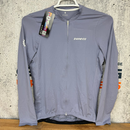 New w/ Tags! Darevie Carbon Men's 2XL Long Sleeve UV Protection Cycling Jersey