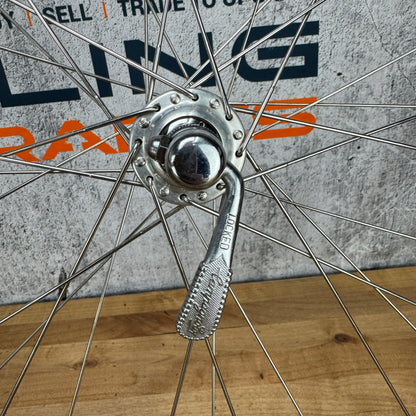 Vintage! Mavic MA3 Campagnolo Record Hubs Rim Brake Alloy Bike Wheelset 700c