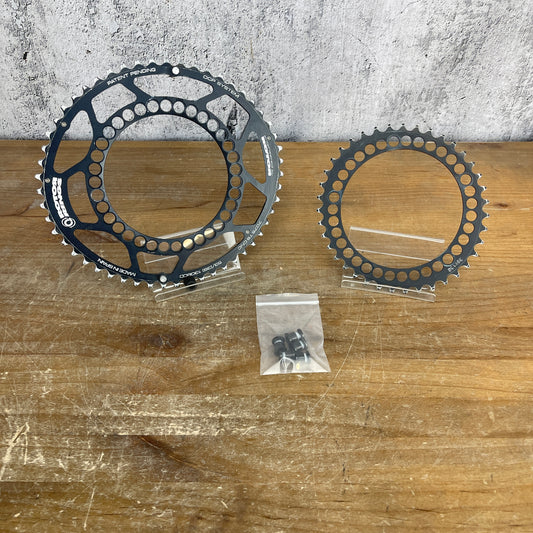 Rotor Oval Q-rings 53/39t 130BCD Road Bike Pair Chainrings 147g