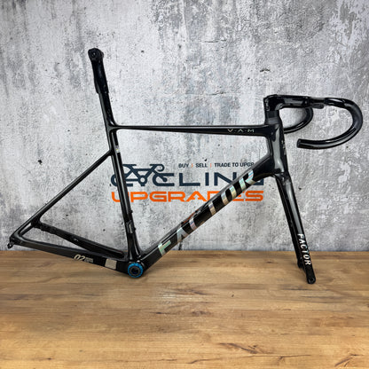 Mint! 2025 Factor O2 VAM 54cm Carbon Frameset 2062g Premium Package Chrome