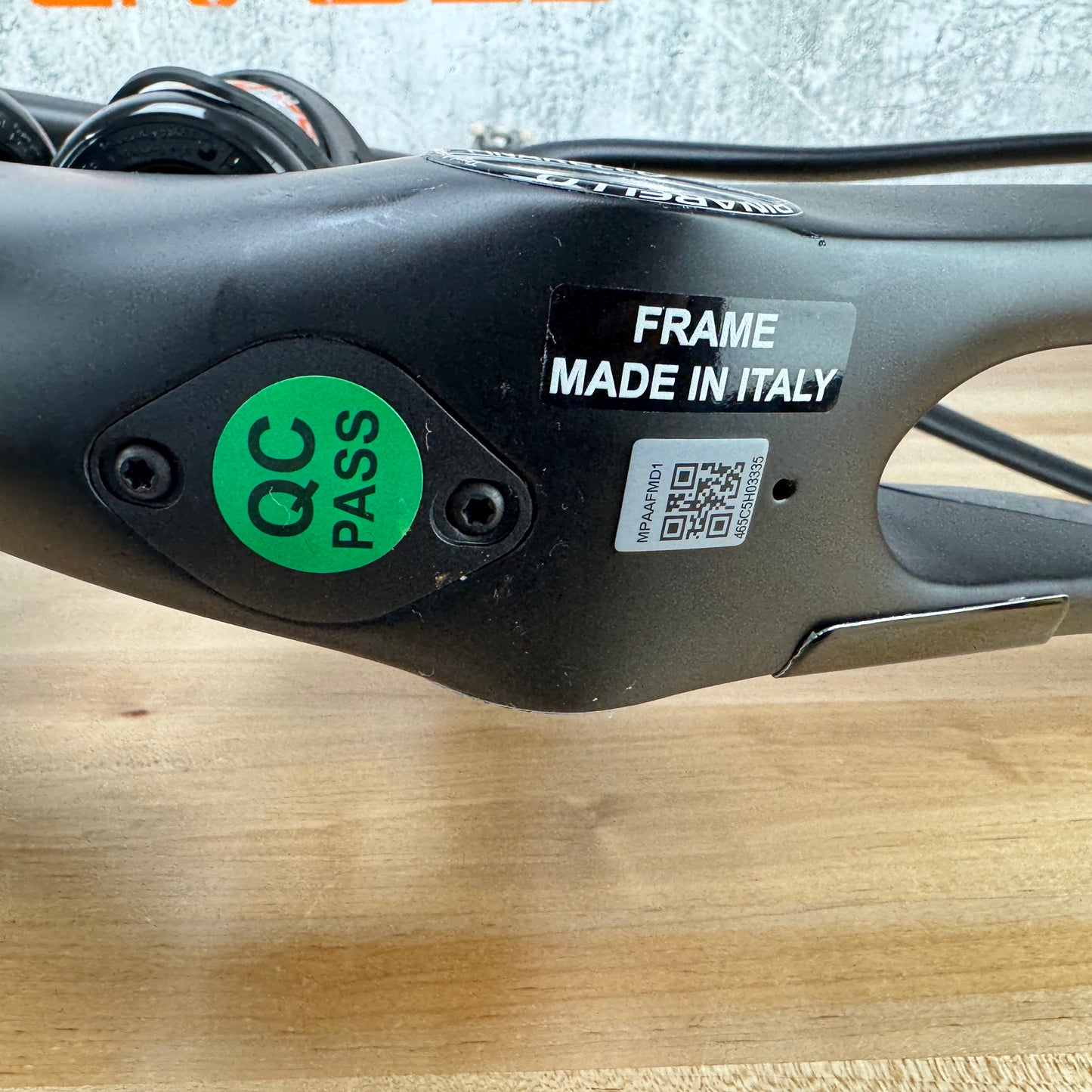 Low Mile! Pinarello Dogma F ES Tissot Size 465 (51.5cm TT) Carbon Disc Frameset