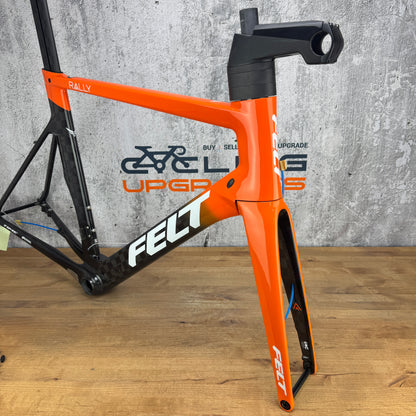New! 2020 Felt AR Advanced Team Rally 58cm Carbon Disc Frameset 700c Orange