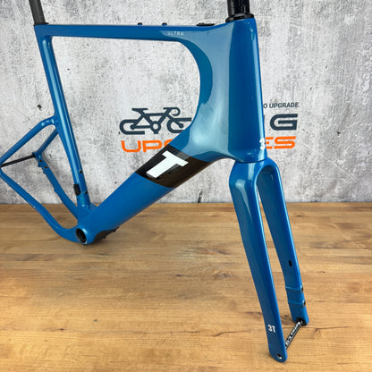 New! 3T Exploro Ultra 61cm Indigo Carbon Gravel Disc Brake Frameset 700c 2402g