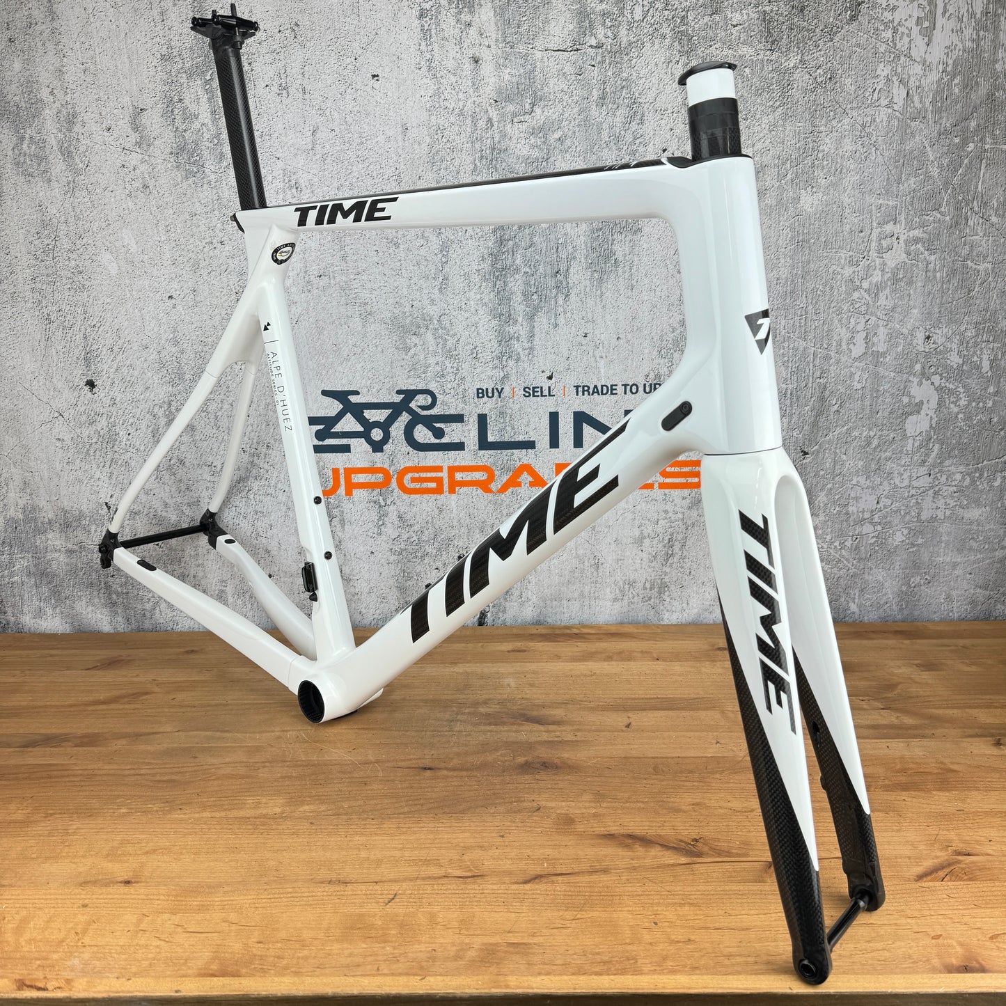 Low Mile! Time Alpe D'Huez 01 XL (58cm) Carbon Disc Brake Bike Frameset 700c 1910g