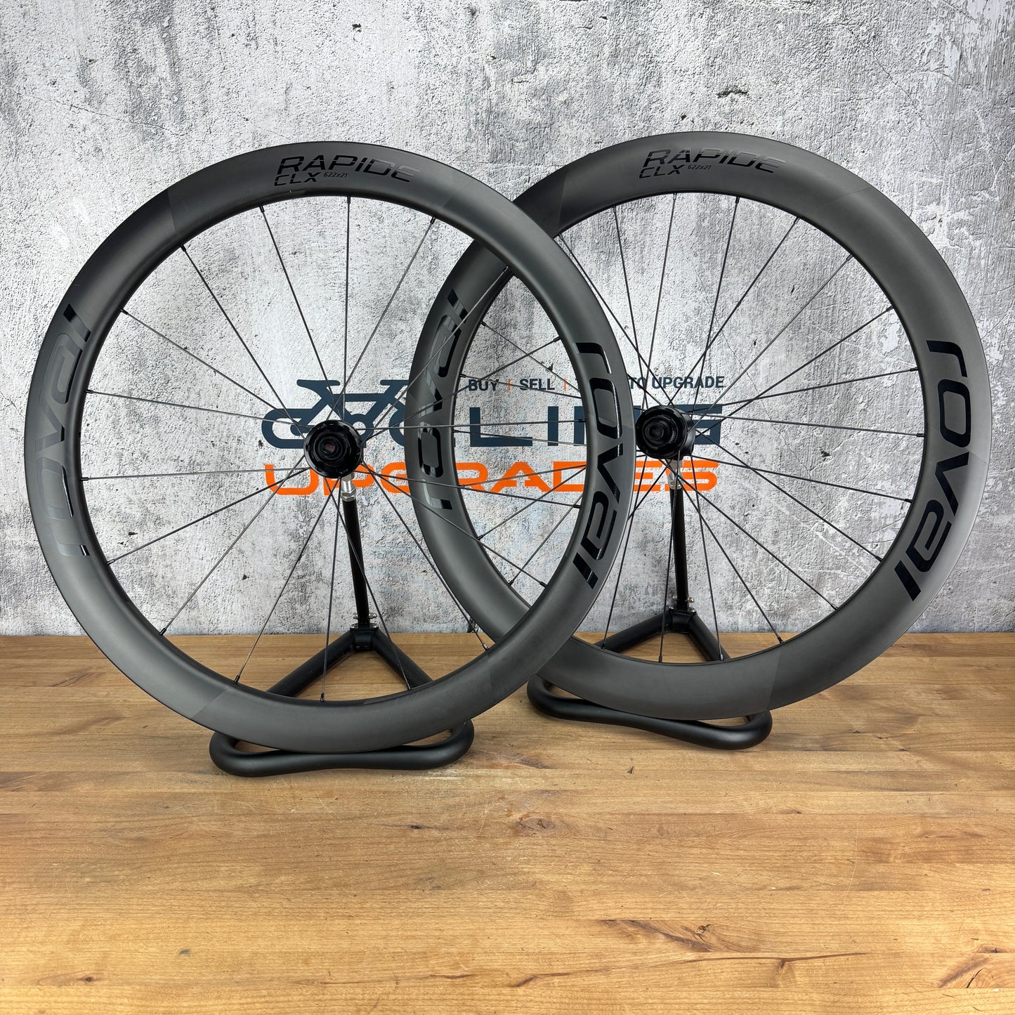 Low Mile! Roval Rapide CLX II Carbon Tubeless Disc Brake Wheelset 700c 1481g