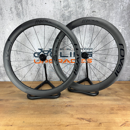 Low Mile! Roval Rapide CLX II Carbon Tubeless Disc Brake Wheelset 700c 1481g