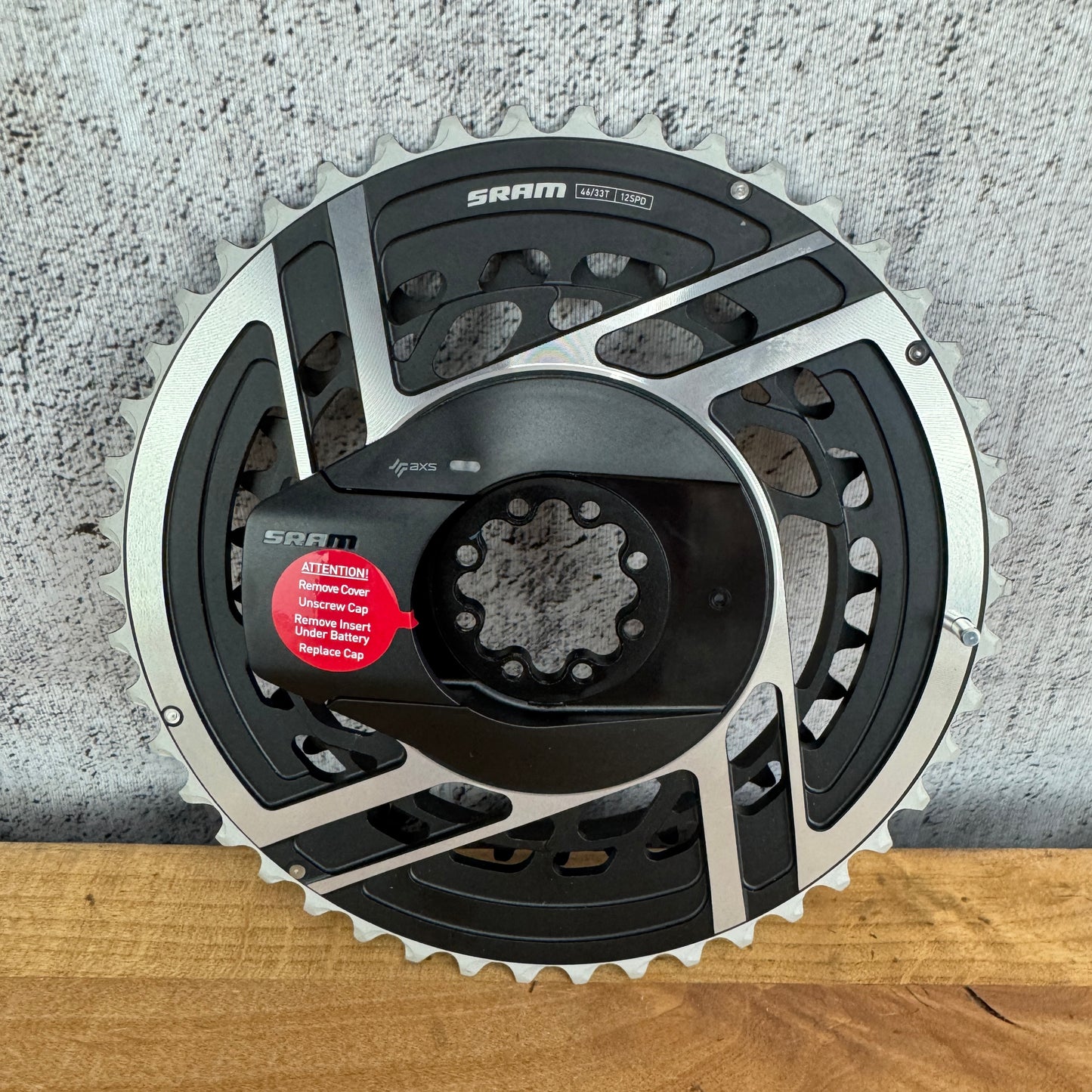 New Takeoff! SRAM Red AXS E1 Quarq 46/33t 12-Speed Bike Chainring Set MSRP $800