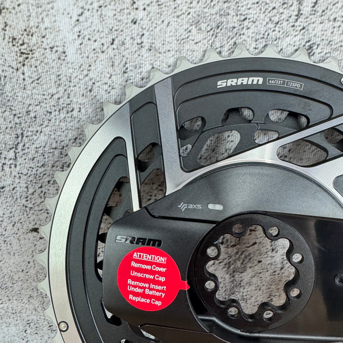 New Takeoff! SRAM Red AXS E1 Quarq 46/33t 12-Speed Bike Chainring Set MSRP $800