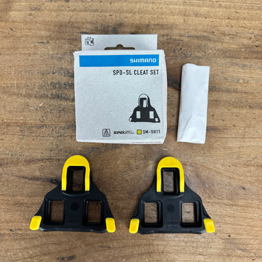 New! Shimano SH11 SPD-SL Road Pedal Cleat Set Yellow