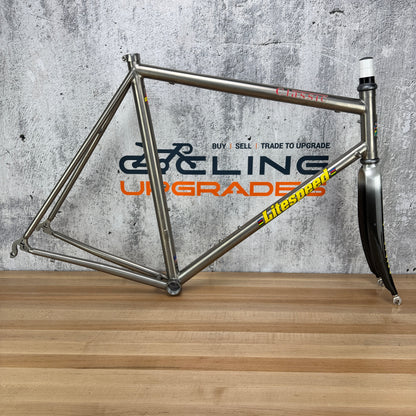 Vintage! 2001 Litespeed Classic 58x60cm Rim Brake Titanium Frameset 700c Chris King