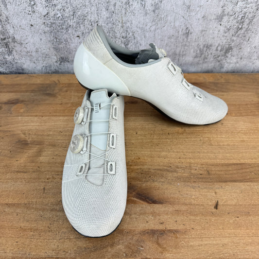 Rapha Pro Team Men's 45.5 EU White Road 3-Bolt Cycling Shoes BOA Dials 586g