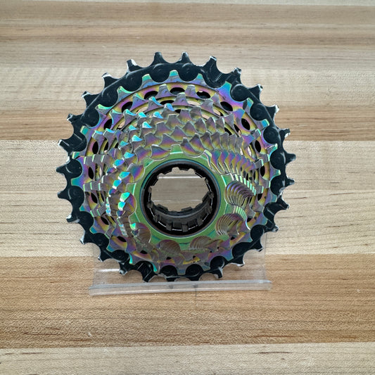 SRAM Red AXS XG-1290-D1 10-28t 12-Speed Rainbow Cassette "Typical Wear"