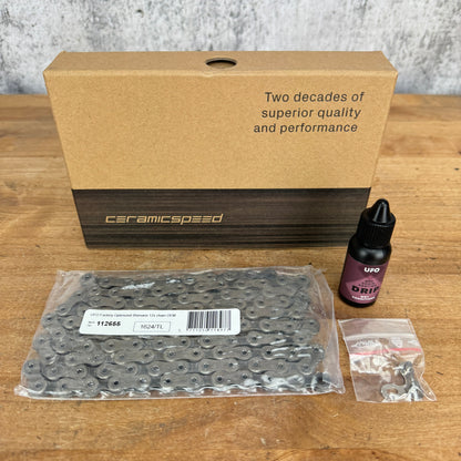 New! Ceramicspeed UFO Optimized Shimano 12-Speed 116 Link Bike Chain 112654