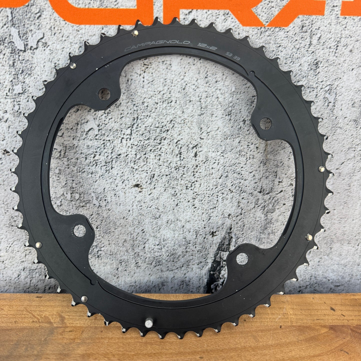 Campagnolo Super Record 12-Speed 53/39t 4-Arm 146/112BCD Chainring Set 148g
