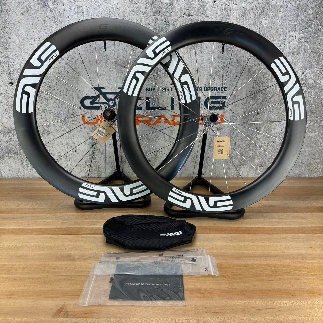 New! Enve G SES 6.7 PRO Carbon Tubeless Hookless Gravel Bike Wheelset 700c 1580g