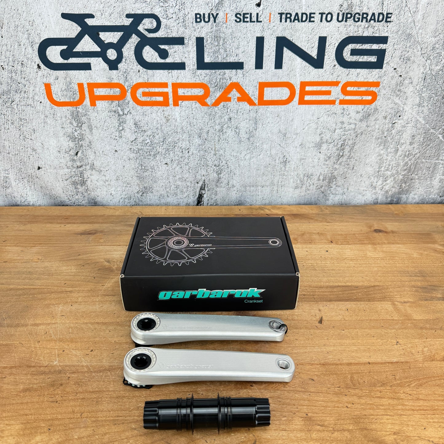 New! Garbaruk 170mm Silver Road/Gravel Bike Crankset Crank Arms 416g