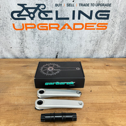New! Garbaruk 170mm Silver Road/Gravel Bike Crankset Crank Arms 416g