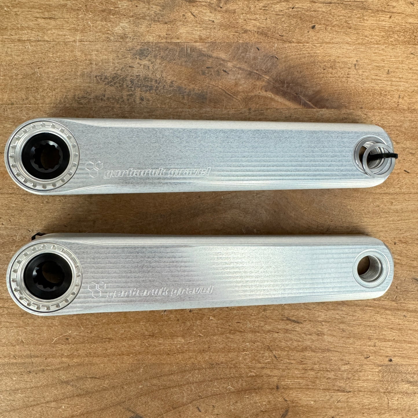 New! Garbaruk 170mm Silver Road/Gravel Bike Crankset Crank Arms 416g