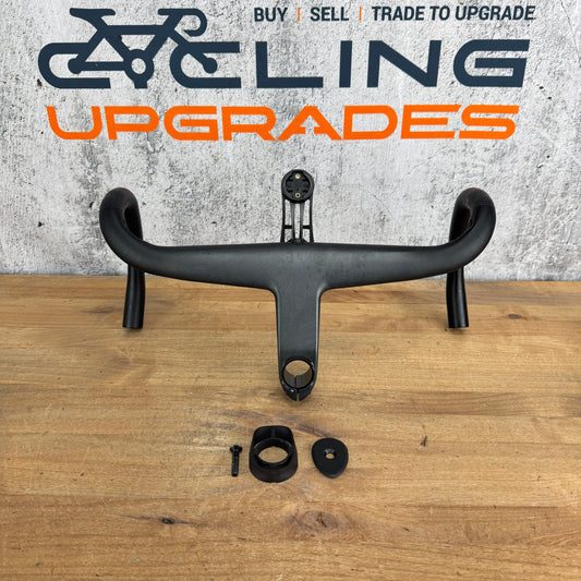 Farsports F1X 38cm x 110mm Carbon Integrated Handlebar + Computer Mount 347g
