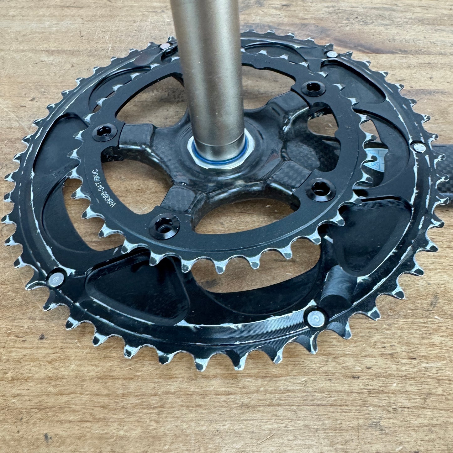 FSA K-Force 172.5mm 50/34 10-Speed 110BCD 24mm Spindle Carbon Bike Crankset 630g