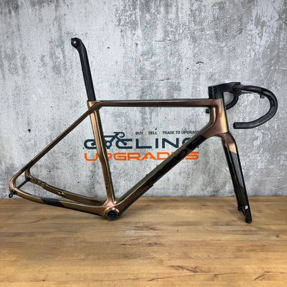 Mint! Basso Palta II Medium Carbon Gravel Disc Frameset 700c Gold Bum 2729g