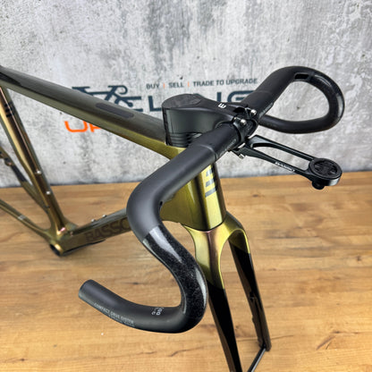 Mint! Basso Palta II Medium Carbon Gravel Disc Frameset 700c Gold Bum 2729g