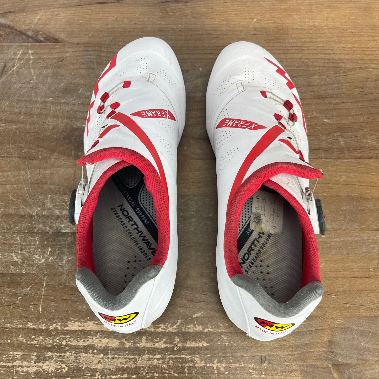Northwave Extreme RR 42 EU Red/White Road Bike 3-Bolt Cycling Shoes