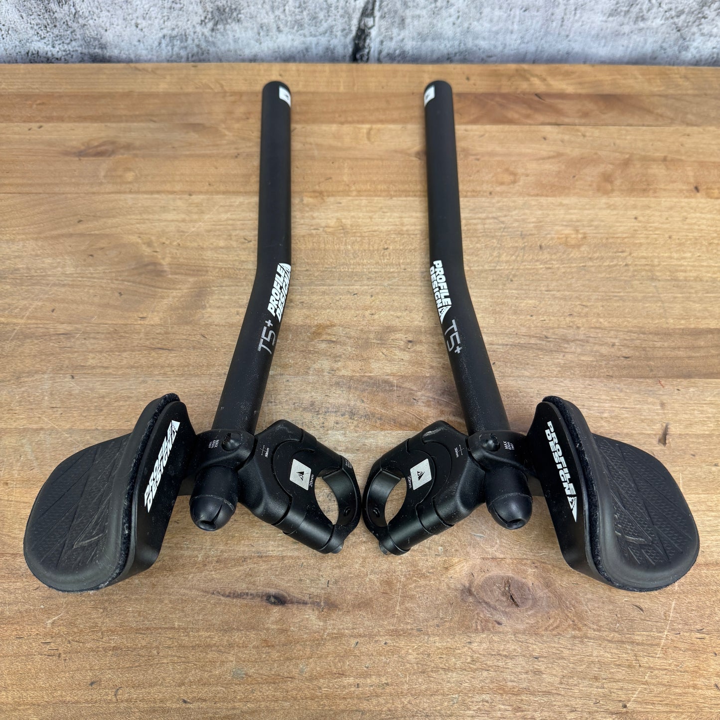 Profile Design TT/Triathlon Extensions 31.8mm Clamp-On Aero Handlebar 671g