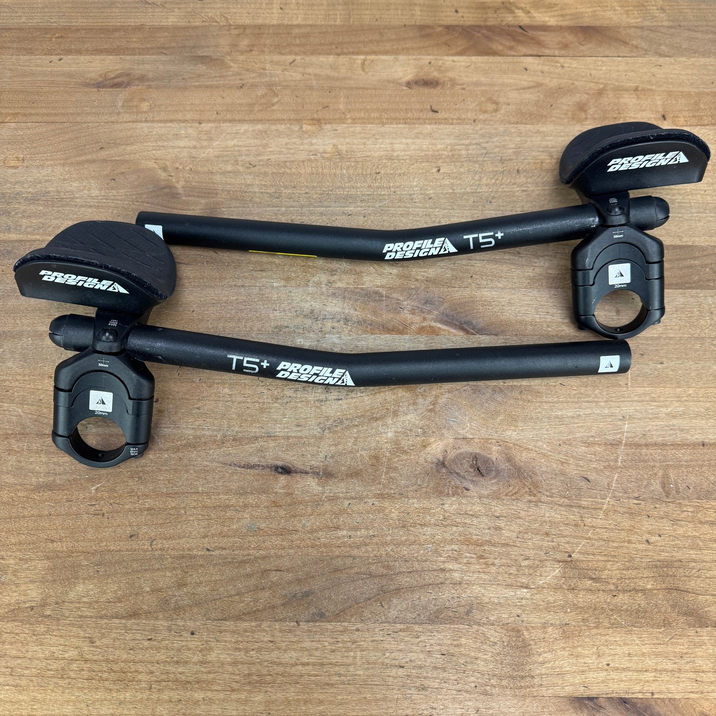 Profile Design TT/Triathlon Extensions 31.8mm Clamp-On Aero Handlebar 671g