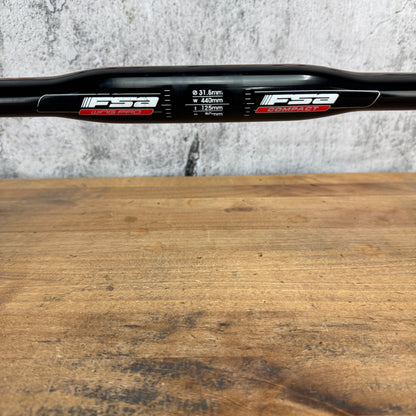 Low Mile! FSA Wing Pro Compact Alloy 44cm x 31.8mm 80mm Reach Handlebar 287g