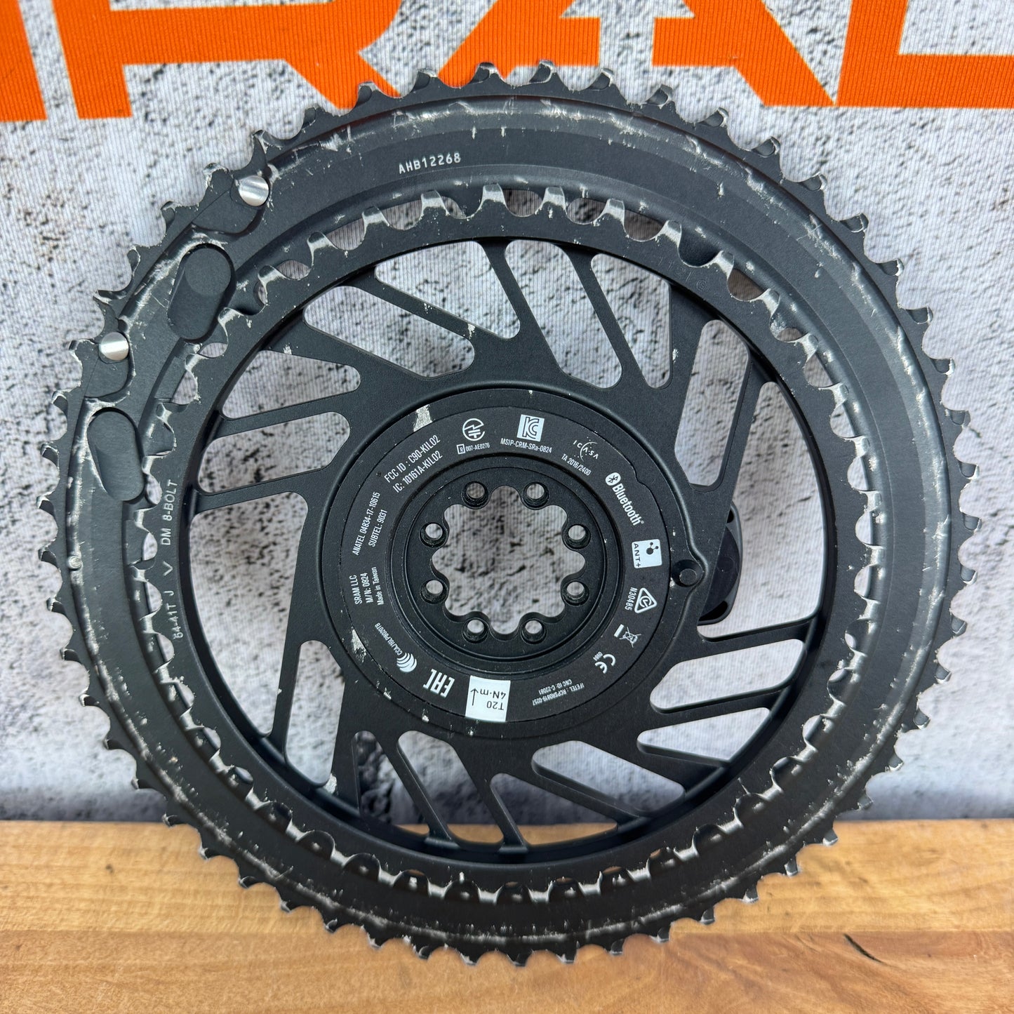 Low Mile! SRAM Red AXS D1 54/41t 12-Speed Power Meter Chainring Set 308g
