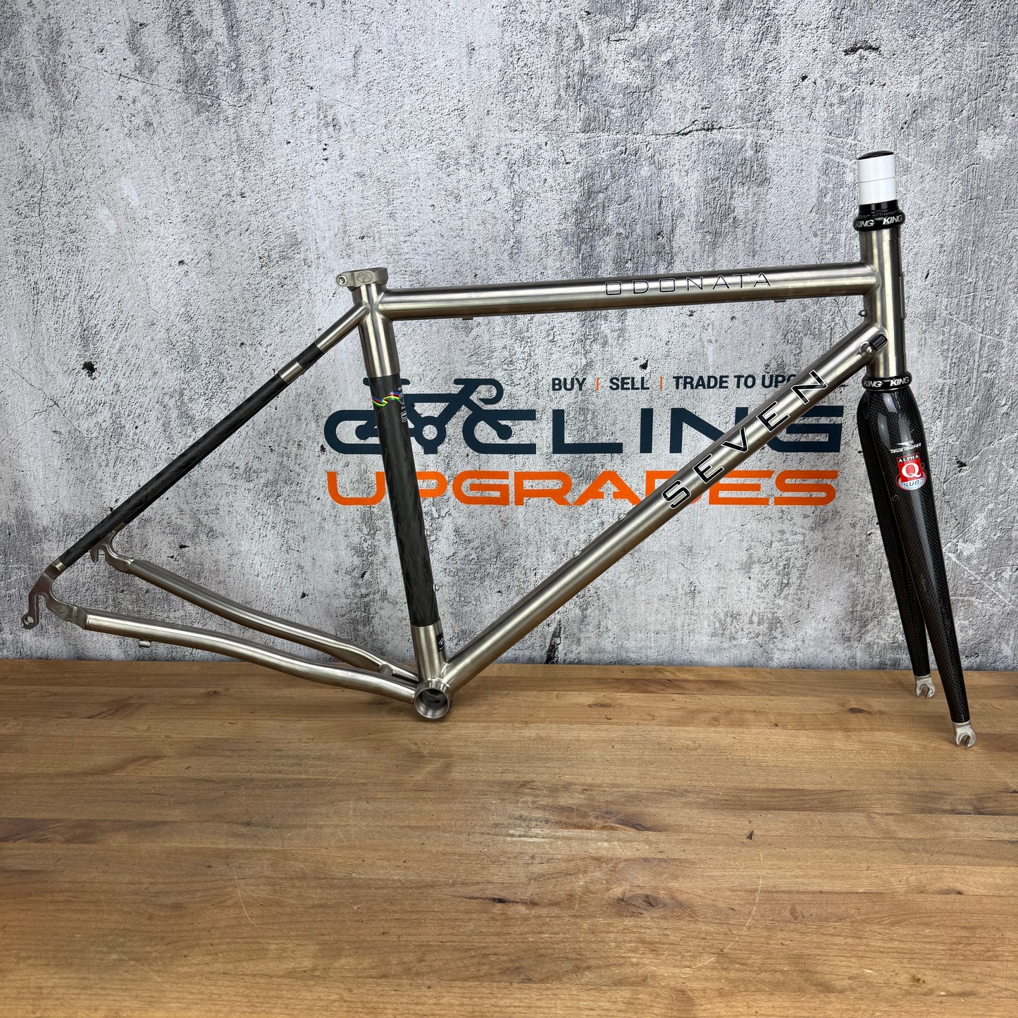 2002 Seven Cycles Odonata 51cm Rim Brake Carbon Titanium Frameset 700c 1671g