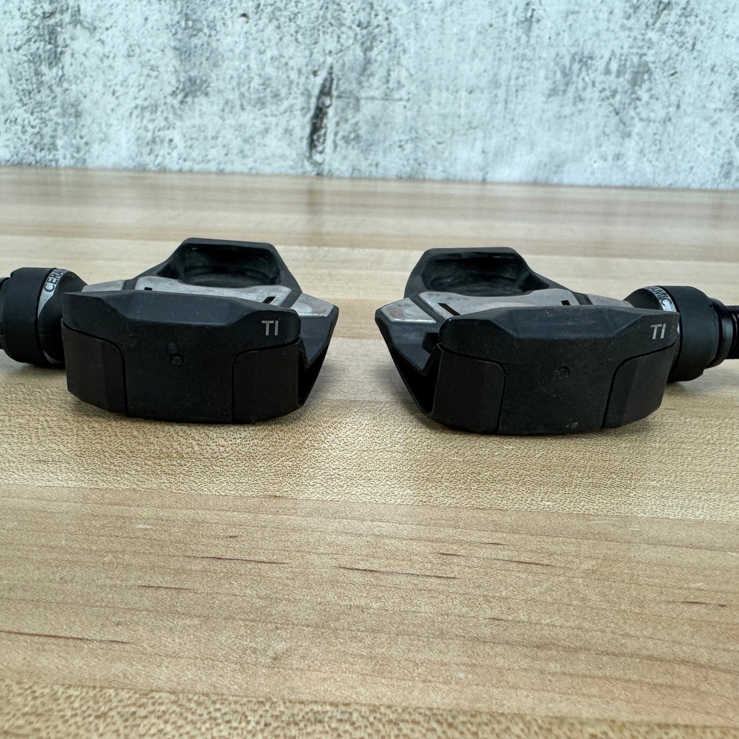 Low Mile! Look Keo Blade Carbon Ceramic Titanium Spindles Clipless Bike Pedals