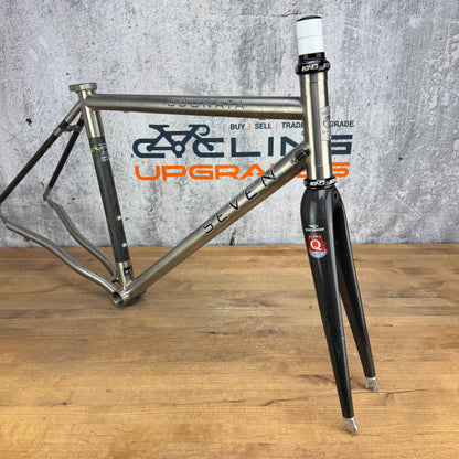 2002 Seven Cycles Odonata 51cm Rim Brake Carbon Titanium Frameset 700c 1671g