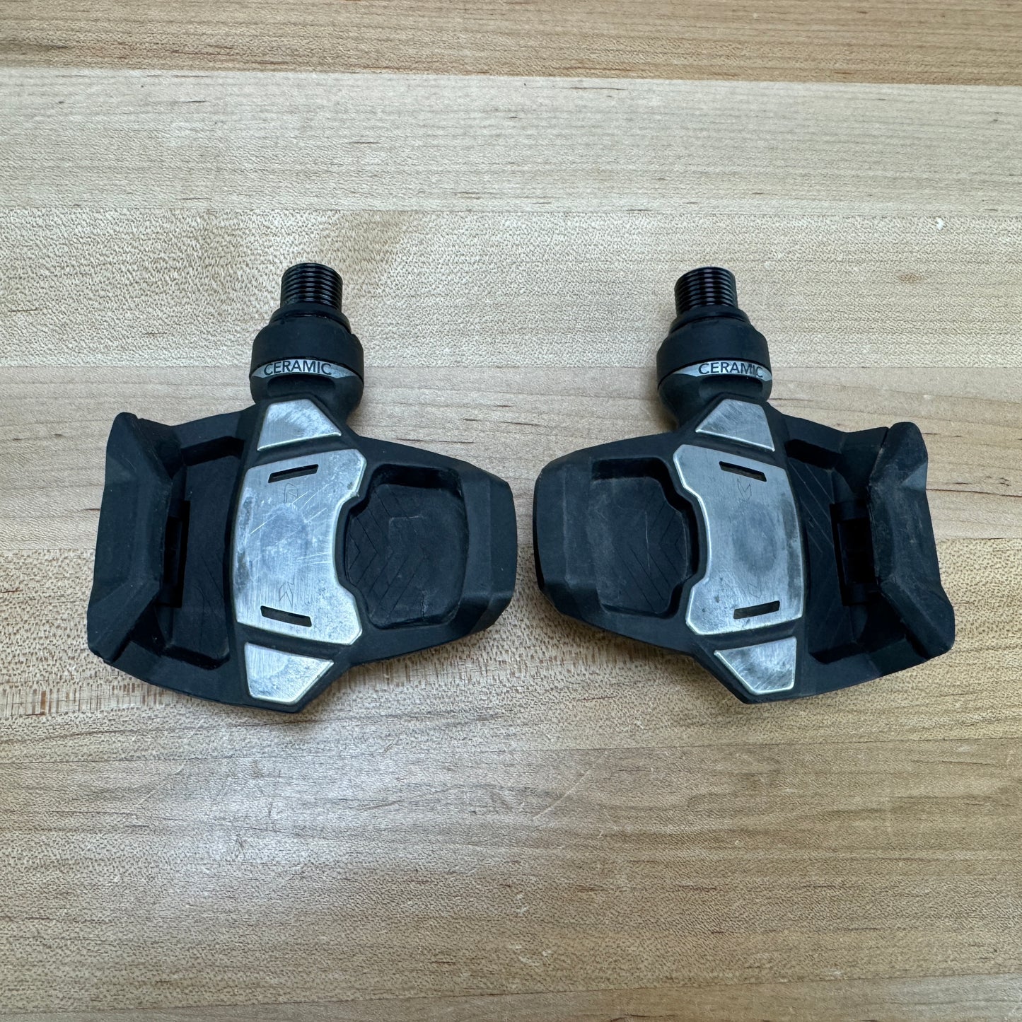 Low Mile! Look Keo Blade Carbon Ceramic Titanium Spindles Clipless Bike Pedals