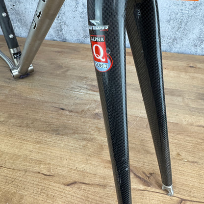 2002 Seven Cycles Odonata 51cm Rim Brake Carbon Titanium Frameset 700c 1671g