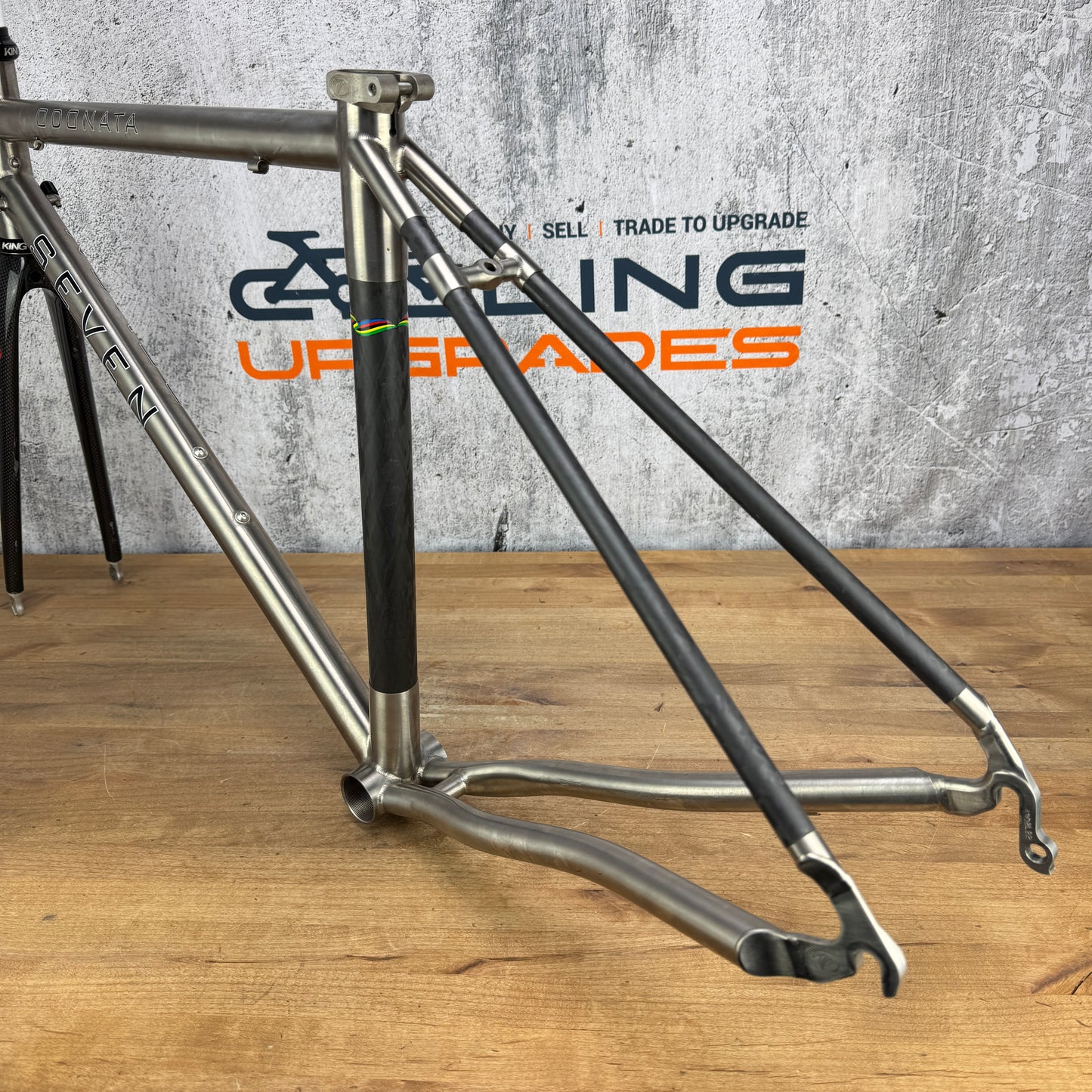 2002 Seven Cycles Odonata 51cm Rim Brake Carbon Titanium Frameset 700c 1671g