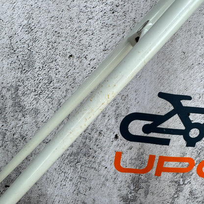 Vintage! Nobilette 57.5cm Rim Brake Steel Frameset 700c White 2878g