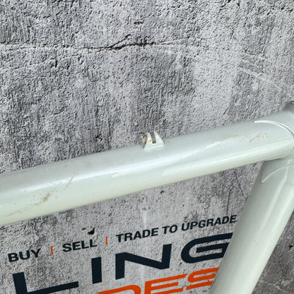 Vintage! Nobilette 57.5cm Rim Brake Steel Frameset 700c White 2878g