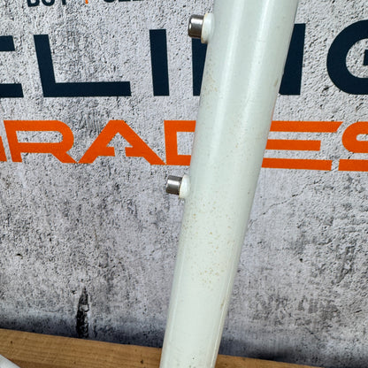 Vintage! Nobilette 57.5cm Rim Brake Steel Frameset 700c White 2878g