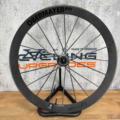 Lightweight Obermayer EVO Schwarz Carbon Tubeless Disc Front Wheel Ceramicspeed