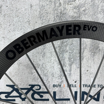 Lightweight Obermayer EVO Schwarz Carbon Tubeless Disc Front Wheel Ceramicspeed