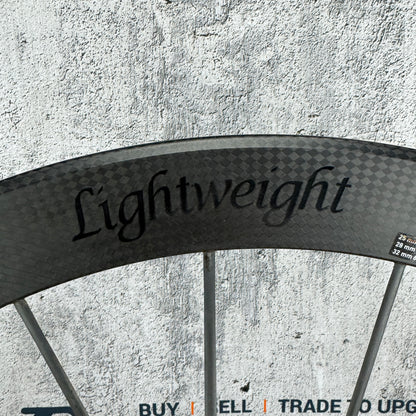 Lightweight Obermayer EVO Schwarz Carbon Tubeless Disc Front Wheel Ceramicspeed