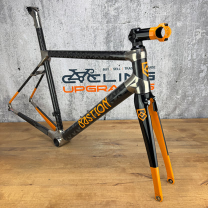 Mint! Bastion Road 54cm Rim Brake Carbon Titanium Frameset 700c 1864g