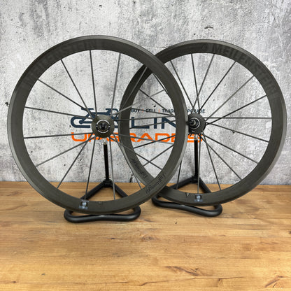 Lightweight Meilenstein Schwarz Carbon Clincher Wheelset 700c Rim Brake 1219g