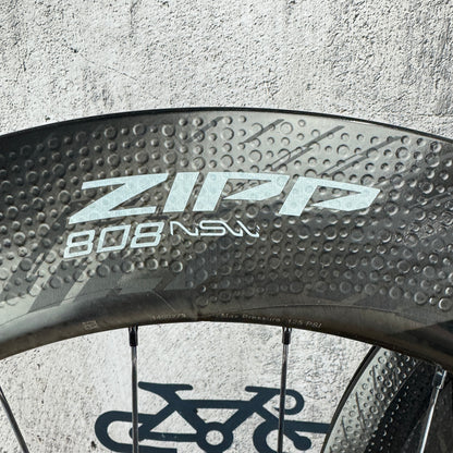 Low Mile! Zipp 808 NSW Carbon Tubeless Disc Brake Wheelset 700c 1900g TT/Triathlon
