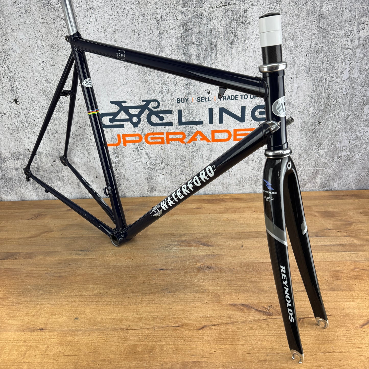 Waterford 1200 55x53 Rim Brake Lugged Steel Frameset 700c Ouzo Pro Carbon Fork